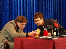 Ein voller Erfolg: Unsere Domspatz-Adventssoirée mit Dr. Alexander Kissler und Uwe Postl: Dr. Alexander Kissler und Uwe Postl auf ihrem Chesterton-Abend Ein voller Erfolg: Unsere Domspatz-Adventssoirée mit Dr. Alexander Kissler und Uwe Postl: Dr. Alexander Kissler und Uwe Postl auf ihrem Chesterton-Abend