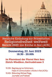 Flyer Einladung RFR-Vorstellung in Zürich