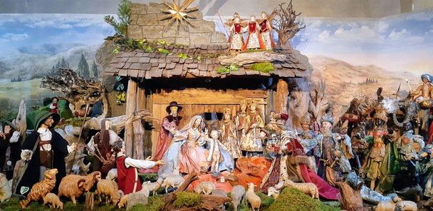 Krippenszene aus der Klosterkirche Mari� Opferung auf Frauenchiemsee (Foto: Michael Ragg)