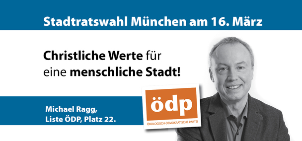 Cover des Flyers von Michael Ragg zur Stadtratswahl in Mnchen